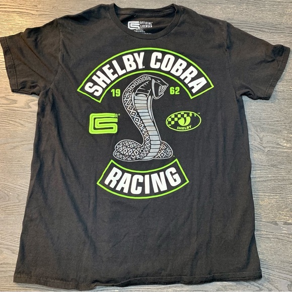 Shelby Cobra Official Racing Black T Shirt Men’s Large - Picture 1 of 4